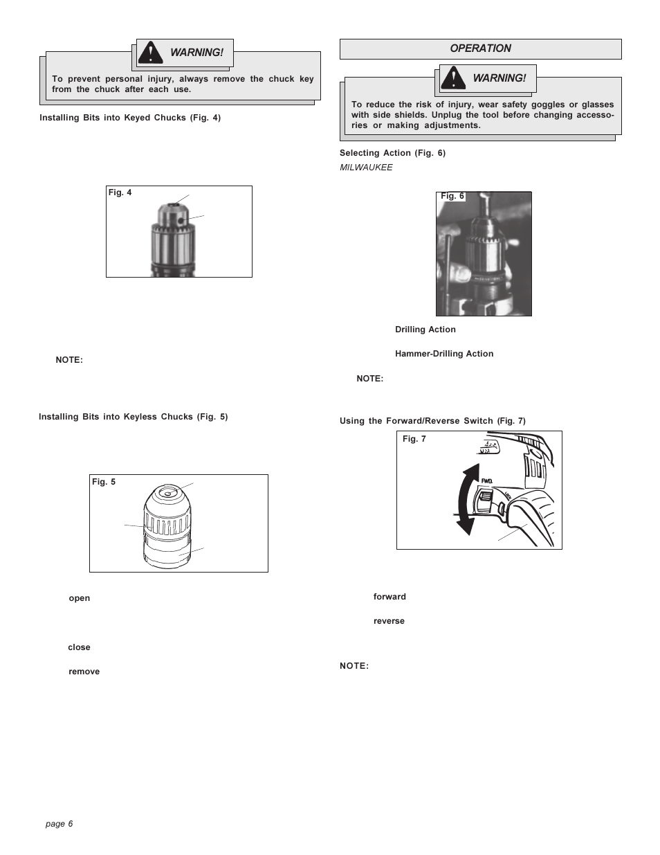 Milwaukee 5374-1 User Manual | Page 6 / 28