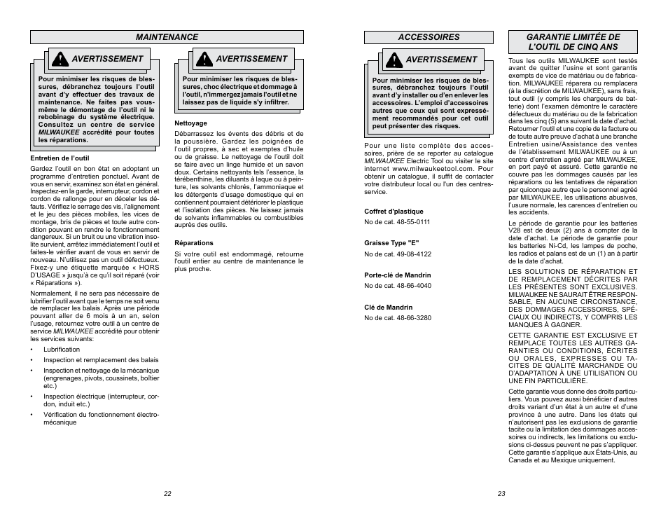 Milwaukee 1676-6 User Manual | Page 12 / 19