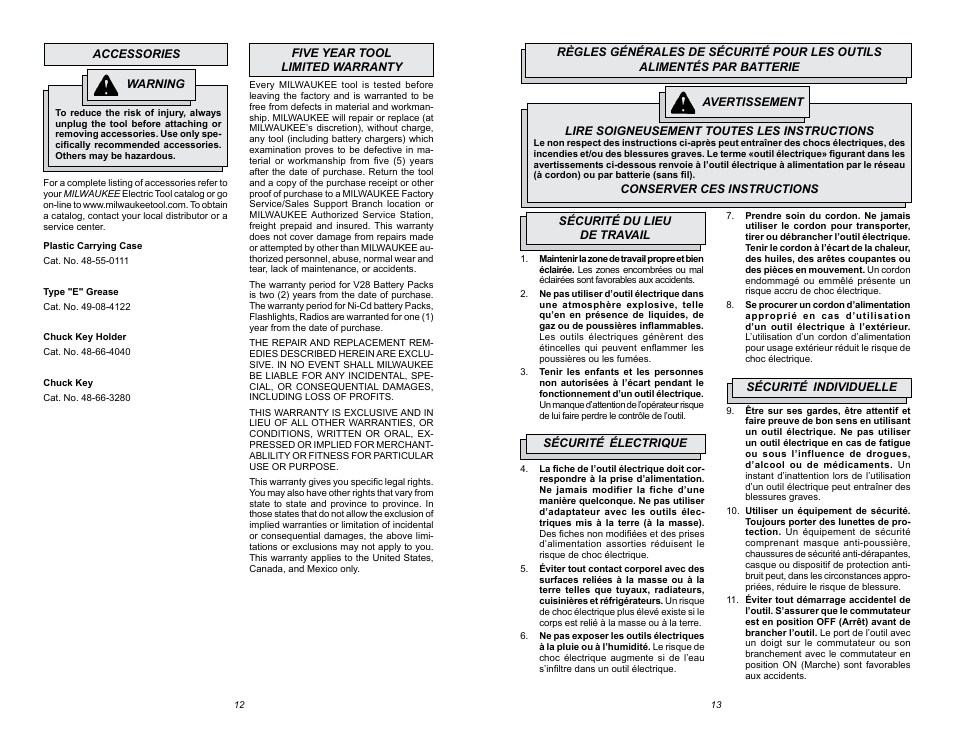 Milwaukee 1676-6 User Manual | Page 7 / 19