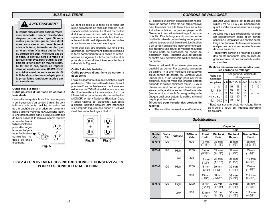 Milwaukee 1676-6 User Manual | Page 9 / 19