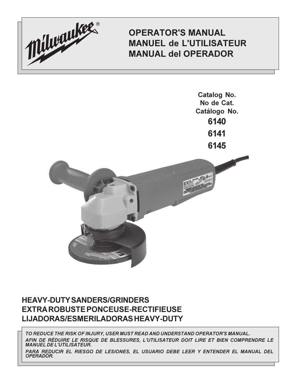 Milwaukee angle grinder User Manual | 28 pages