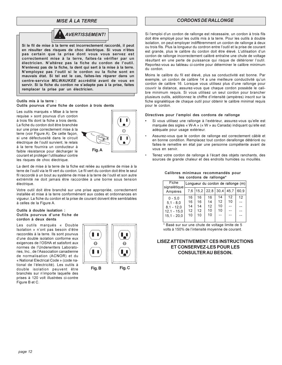 Milwaukee angle grinder User Manual | Page 12 / 28