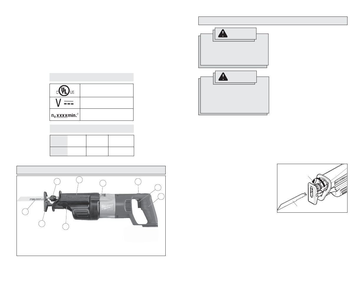 Milwaukee 18 Volt Sawzall User Manual | Page 3 / 17