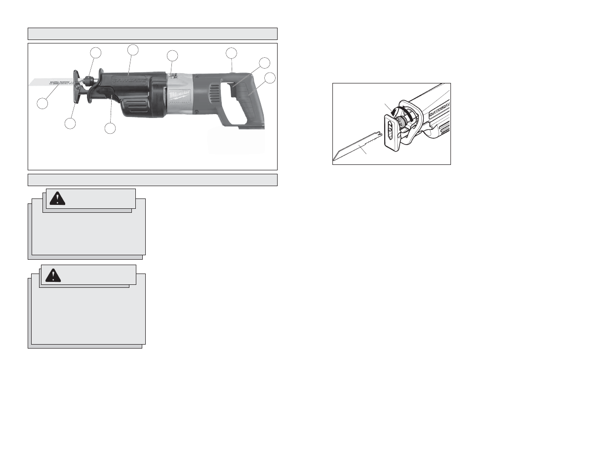 Milwaukee 18 Volt Sawzall User Manual | Page 8 / 17