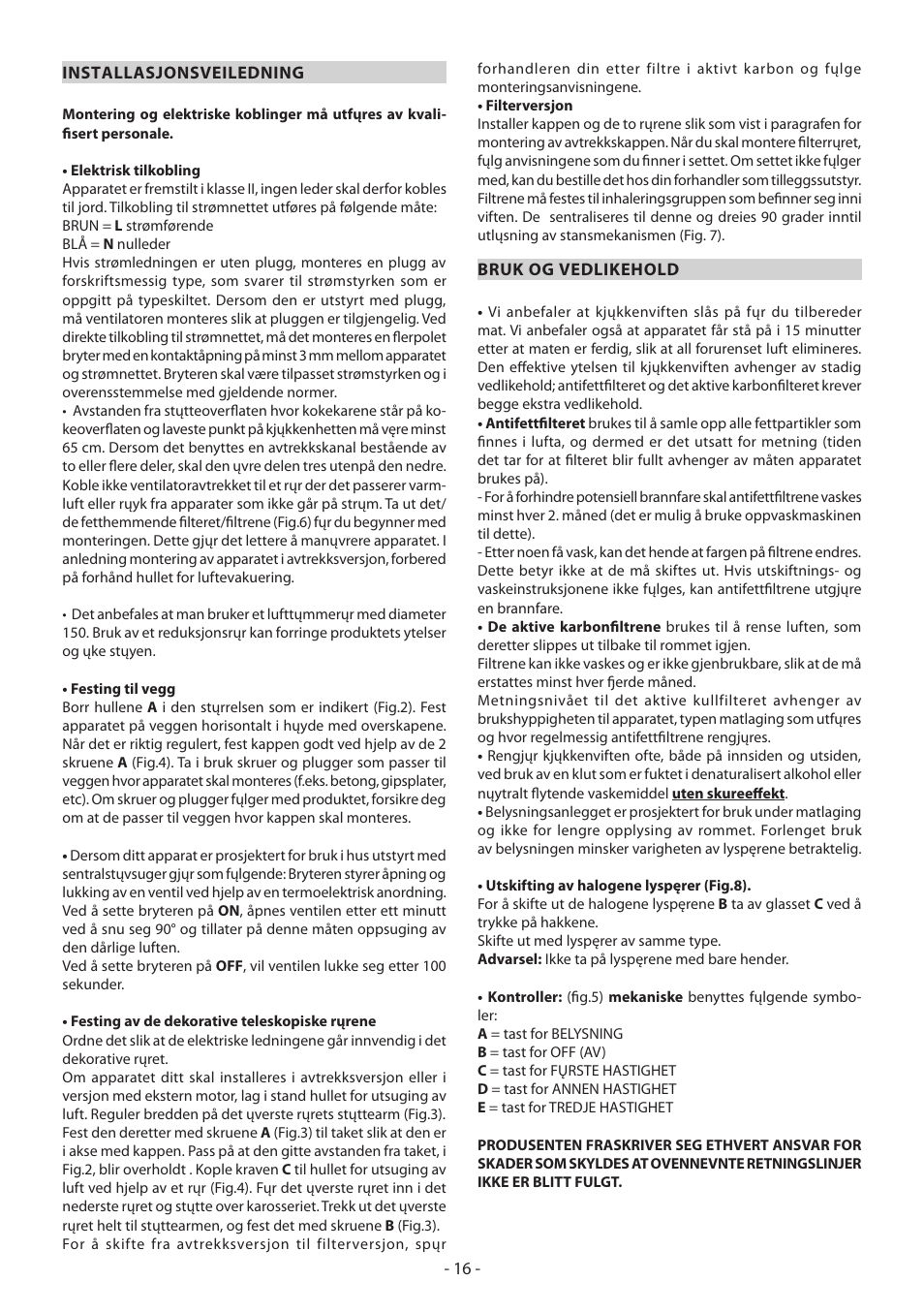 DeLonghi KD-LN60 User Manual | Page 16 / 48