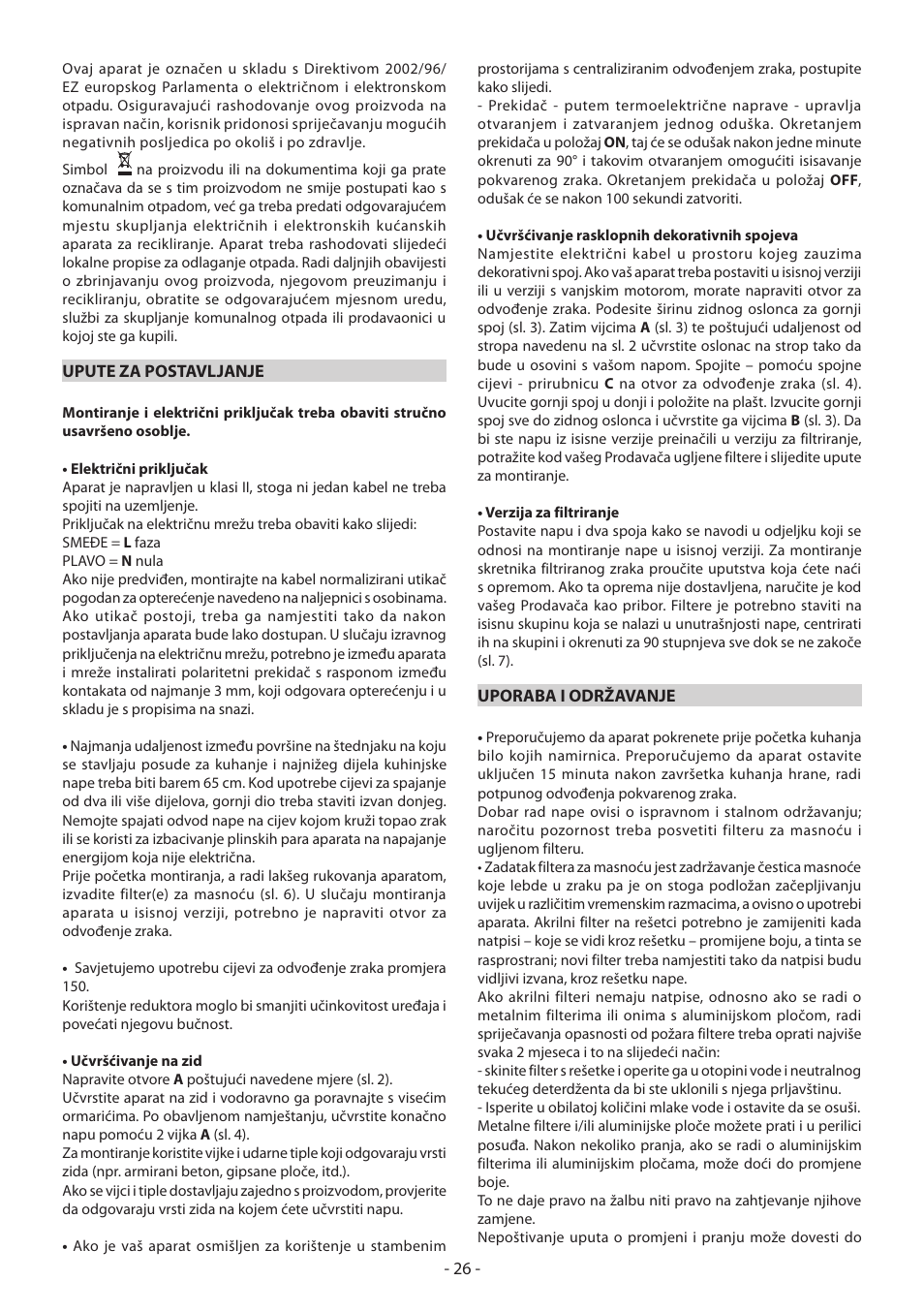DeLonghi KD-LN60 User Manual | Page 26 / 48