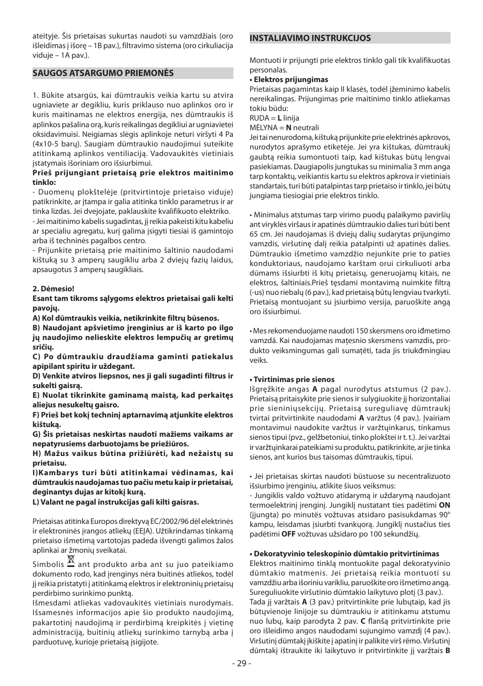 DeLonghi KD-LN60 User Manual | Page 29 / 48