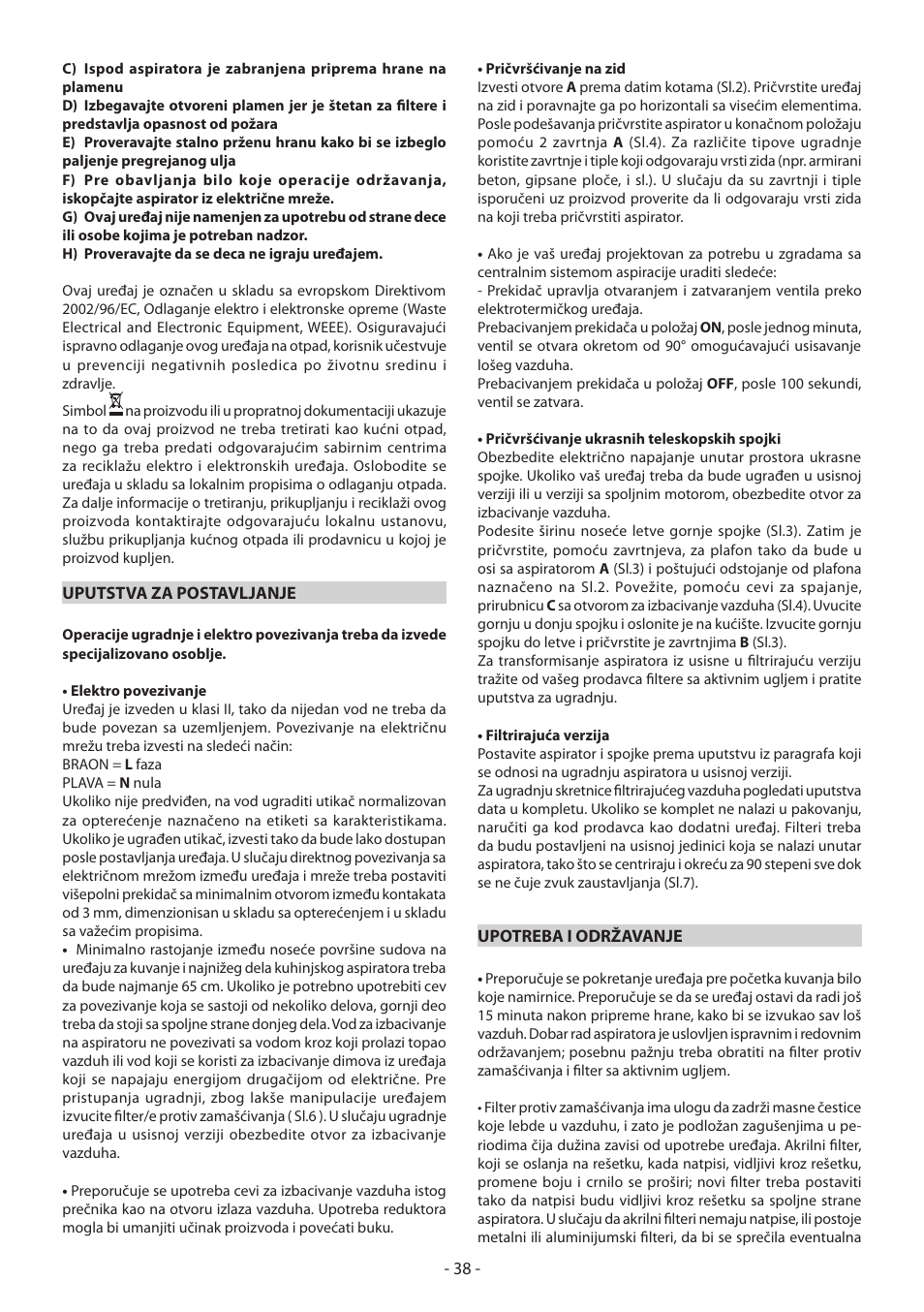 DeLonghi KD-LN60 User Manual | Page 38 / 48
