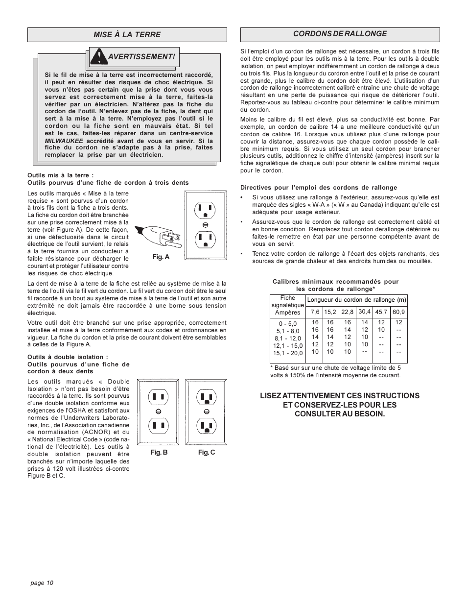 Milwaukee 6276 User Manual | Page 10 / 20