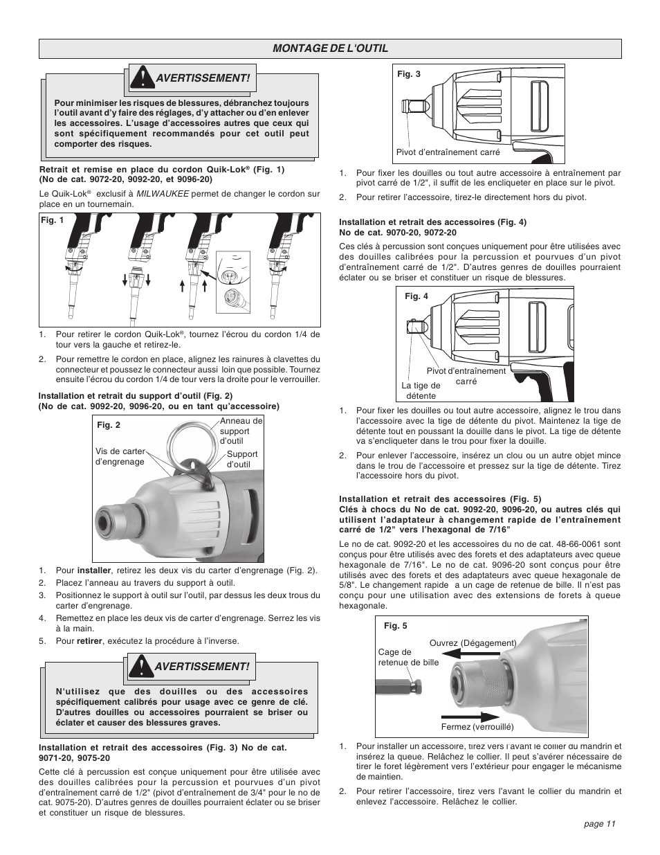 Milwaukee Impact Wrench User Manual | Page 11 / 20