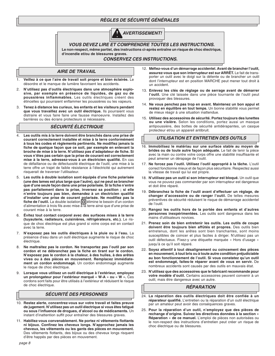 Milwaukee Impact Wrench User Manual | Page 8 / 20