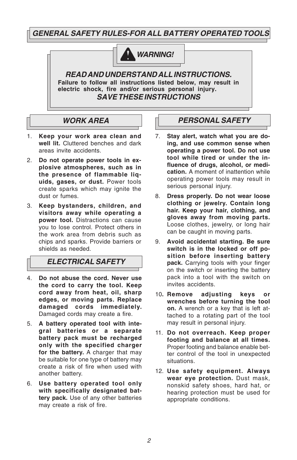 Milwaukee Hammer-Drill User Manual | Page 2 / 40