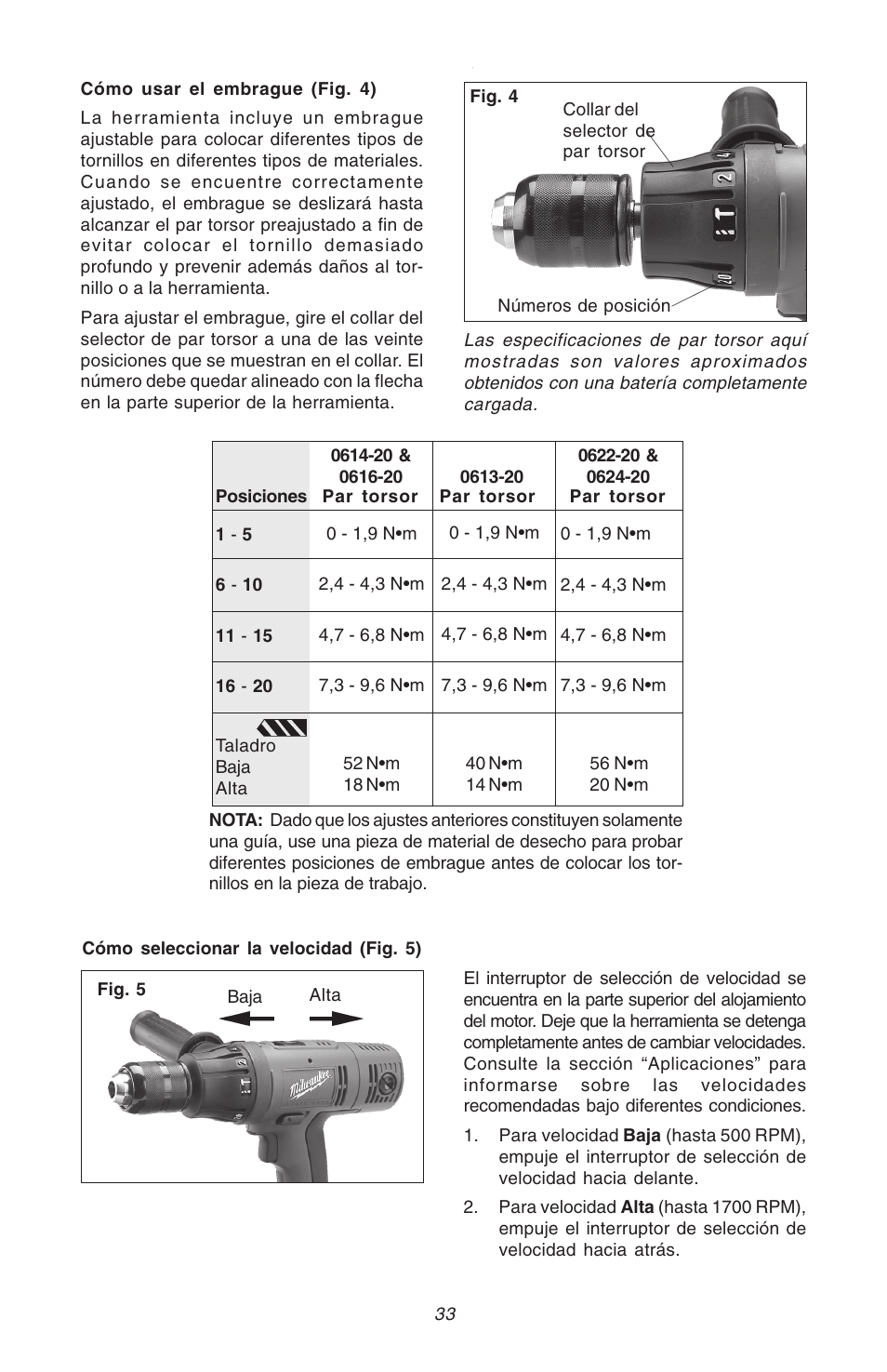 Milwaukee Hammer-Drill User Manual | Page 33 / 40