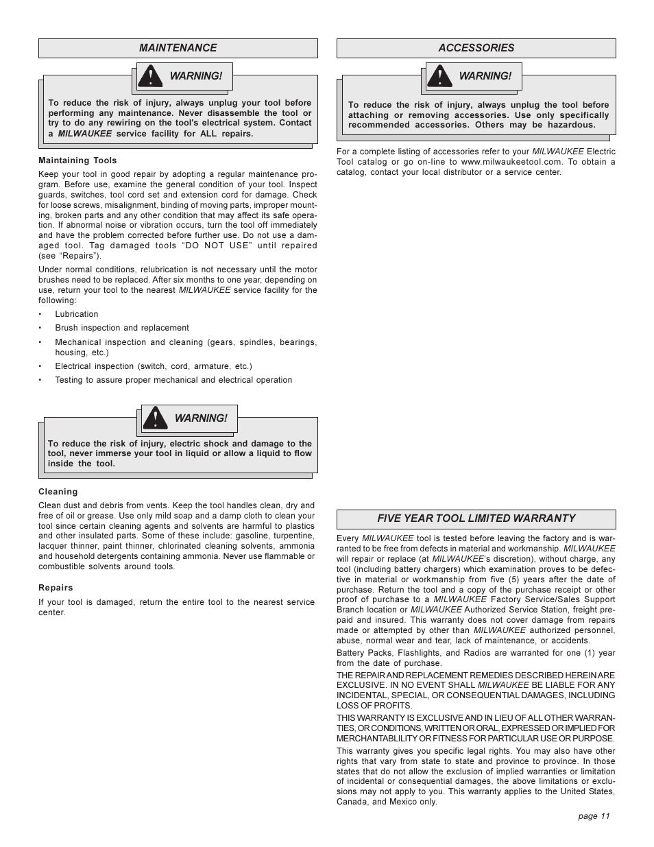 Milwaukee HEAVY-DUTYSANDERS 6148 User Manual | Page 11 / 32