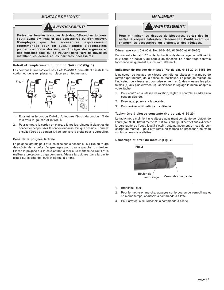 Milwaukee HEAVY-DUTYSANDERS 6148 User Manual | Page 15 / 32