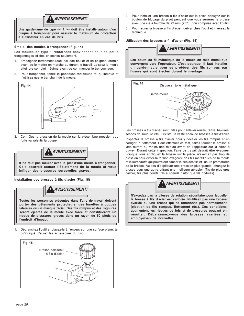 Milwaukee HEAVY-DUTYSANDERS 6148 User Manual | Page 20 / 32