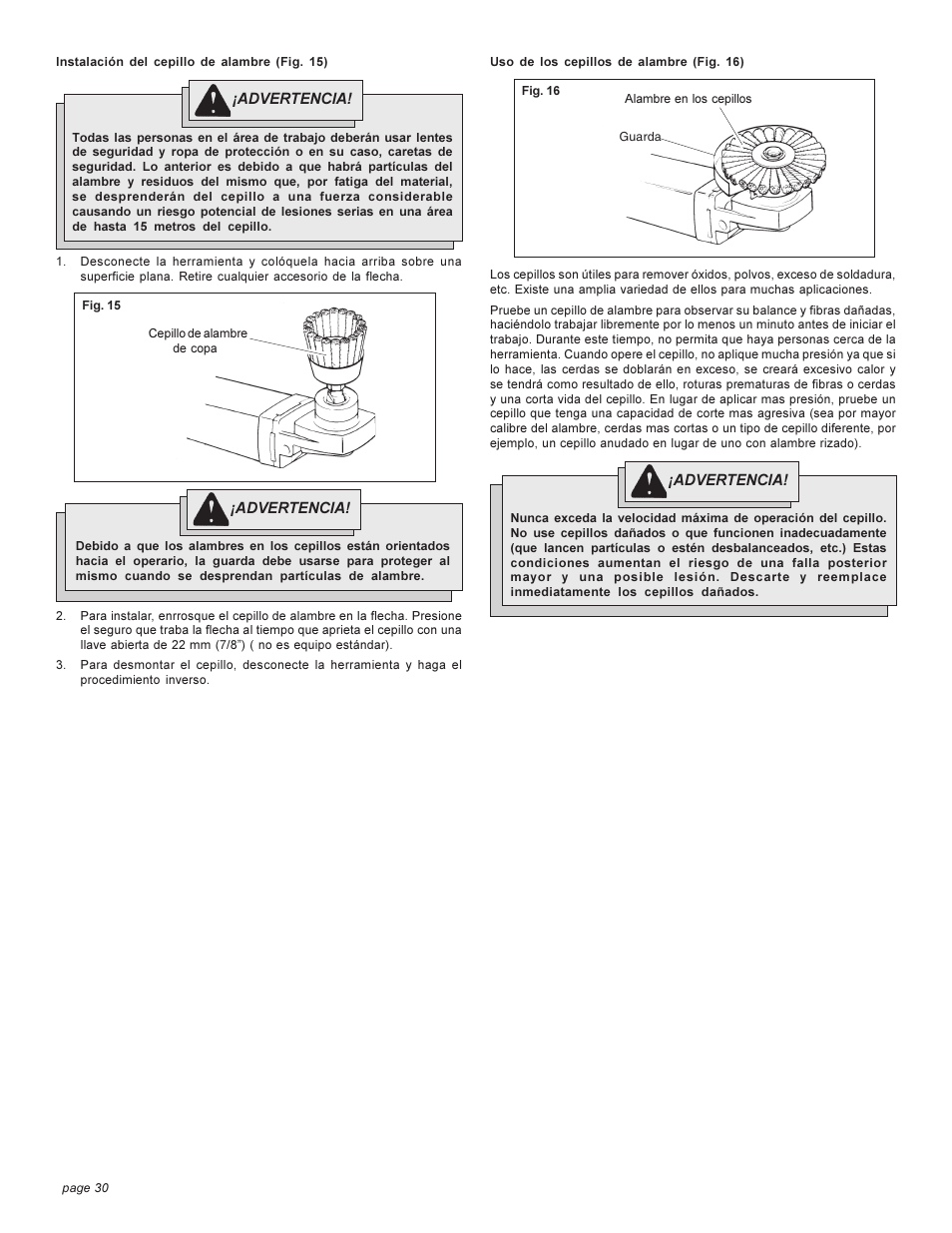 Milwaukee HEAVY-DUTYSANDERS 6148 User Manual | Page 30 / 32