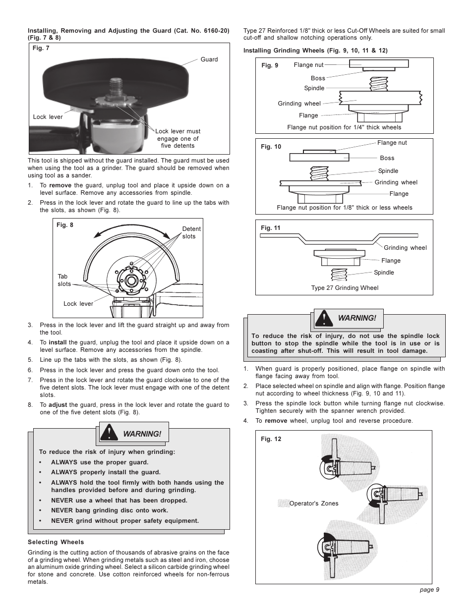 Milwaukee HEAVY-DUTYSANDERS 6148 User Manual | Page 9 / 32