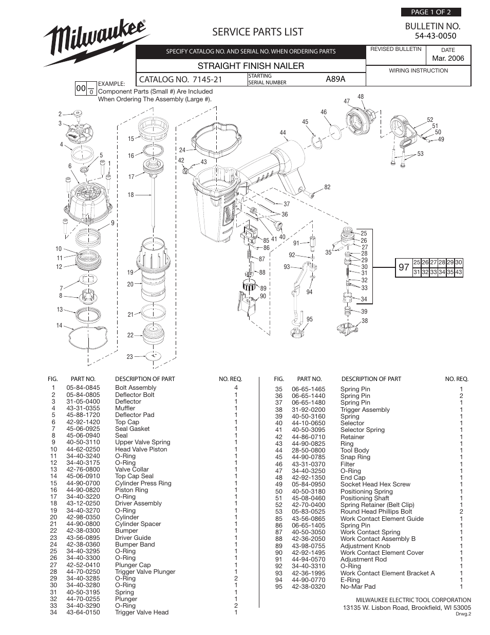 Milwaukee 7145-21 User Manual | 4 pages