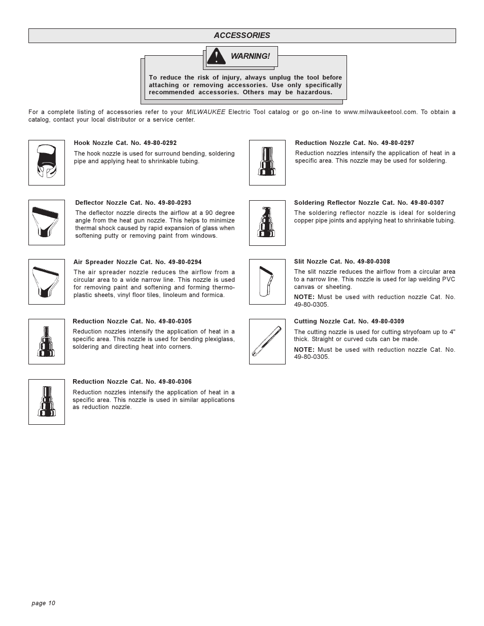 Milwaukee 8978 User Manual | Page 10 / 32