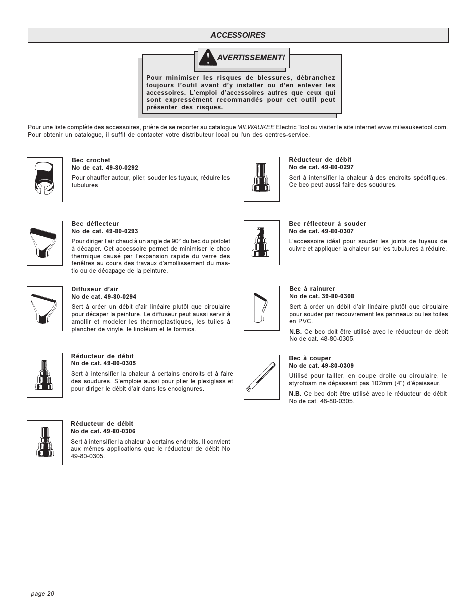 Milwaukee 8978 User Manual | Page 20 / 32