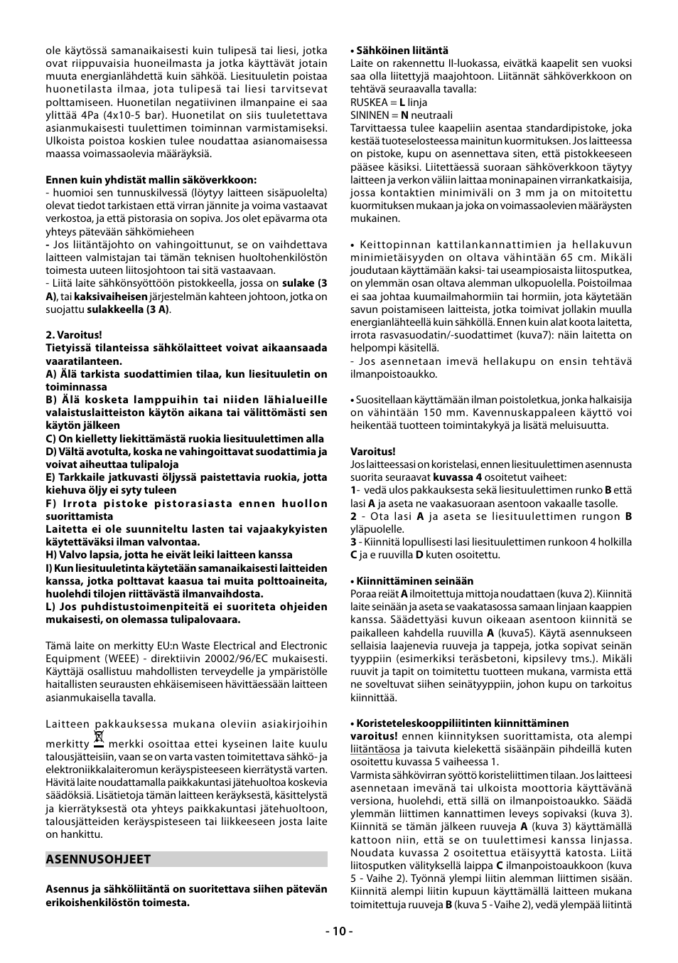 Beko CWB 9610 X  RU User Manual | Page 10 / 44