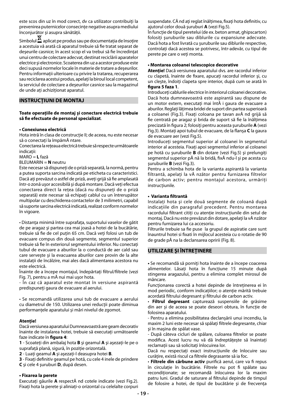Beko CWB 9610 X  RU User Manual | Page 19 / 44