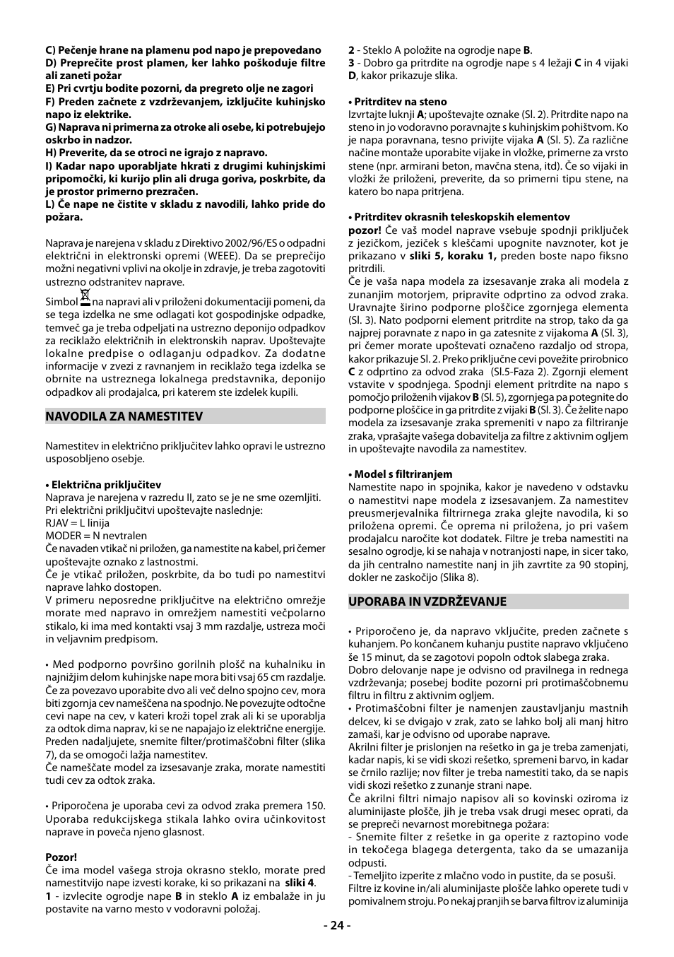 Beko CWB 9610 X  RU User Manual | Page 24 / 44