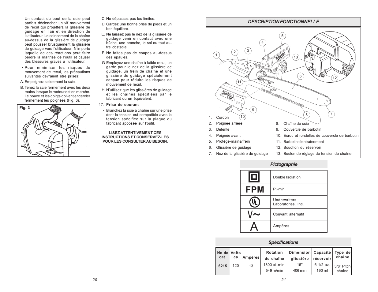 Milwaukee 6215 User Manual | Page 11 / 27