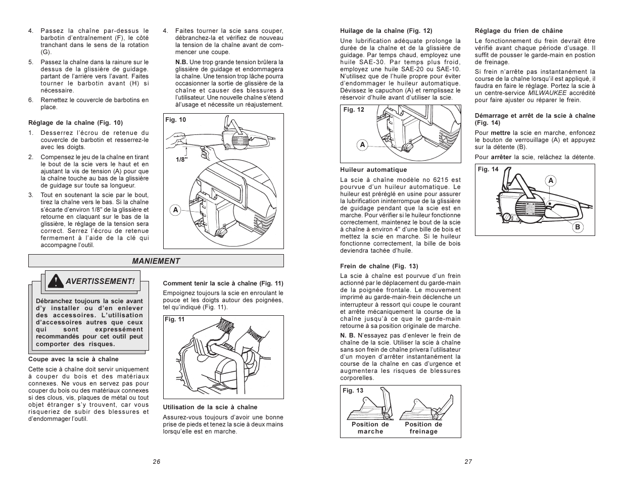 Milwaukee 6215 User Manual | Page 14 / 27