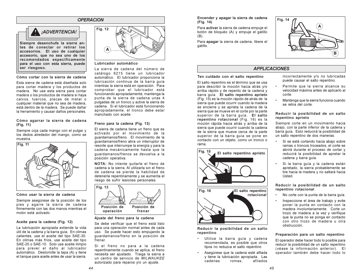 Milwaukee 6215 User Manual | Page 23 / 27