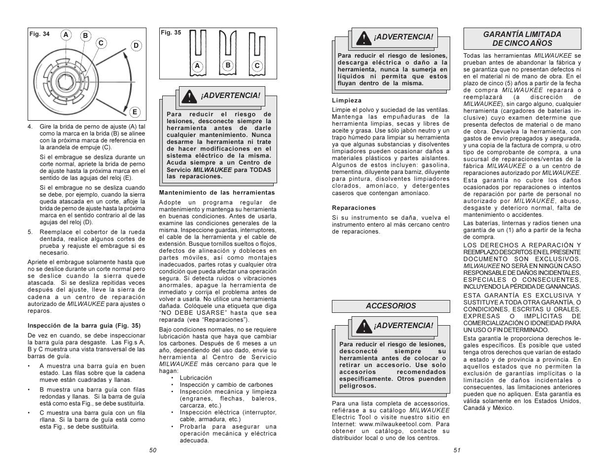 Milwaukee 6215 User Manual | Page 26 / 27