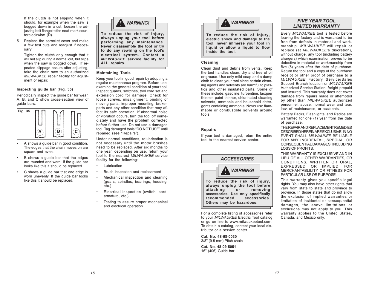 Milwaukee 6215 User Manual | Page 9 / 27