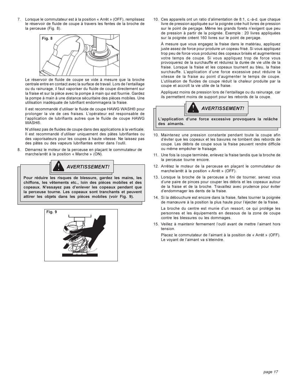 Milwaukee 4270-20 User Manual | Page 17 / 28