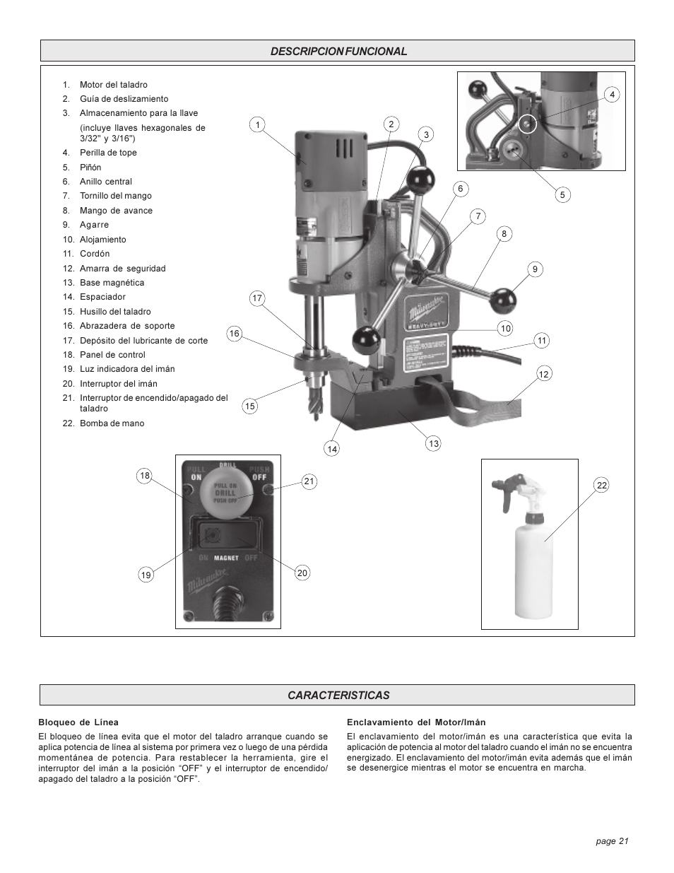 Milwaukee 4270-20 User Manual | Page 21 / 28