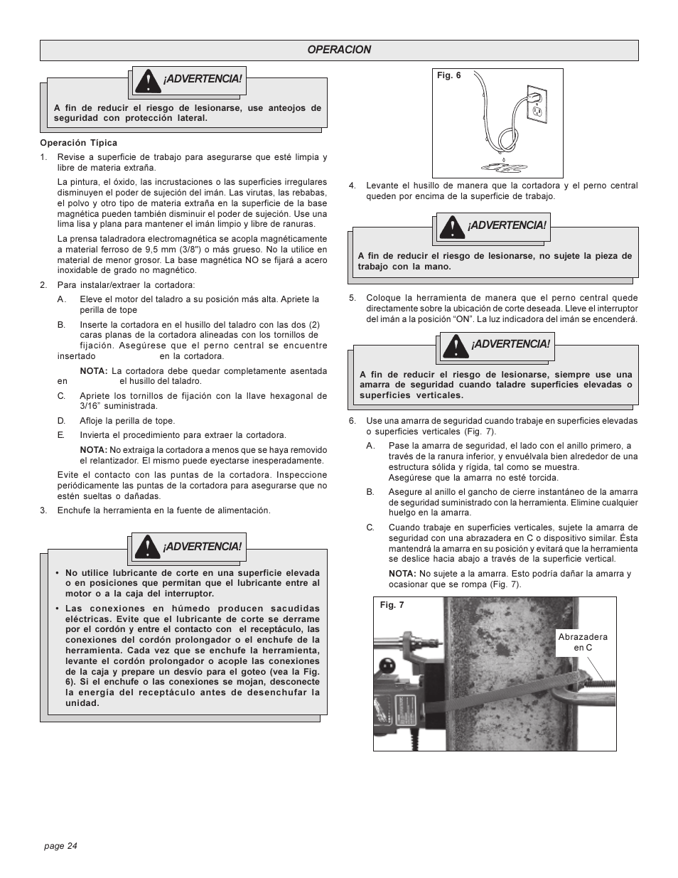 Milwaukee 4270-20 User Manual | Page 24 / 28