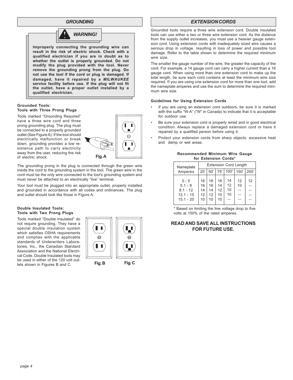 Milwaukee BAND SAW User Manual | Page 4 / 20