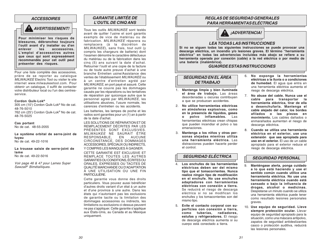 Milwaukee 6523-21 User Manual | Page 16 / 25