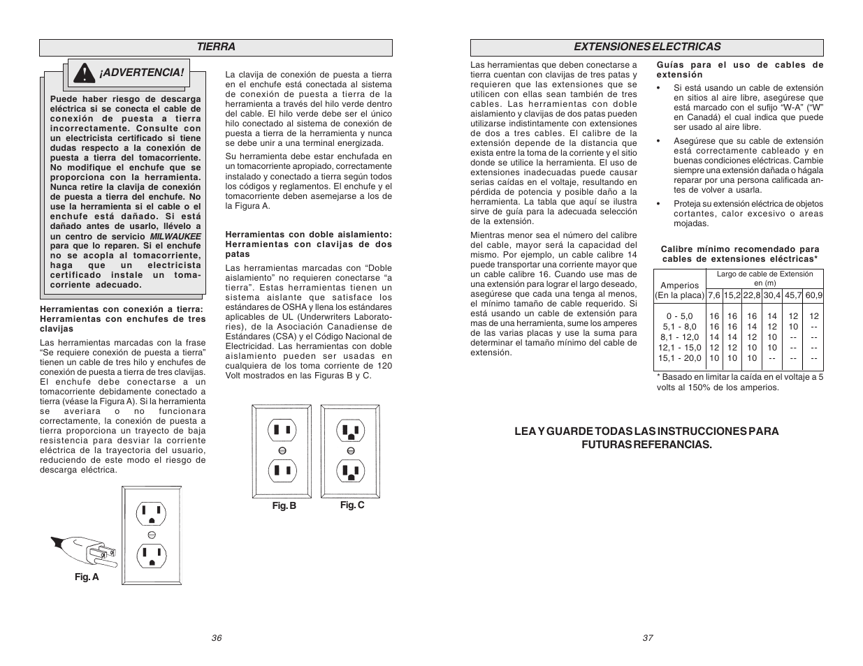 Milwaukee 6523-21 User Manual | Page 19 / 25