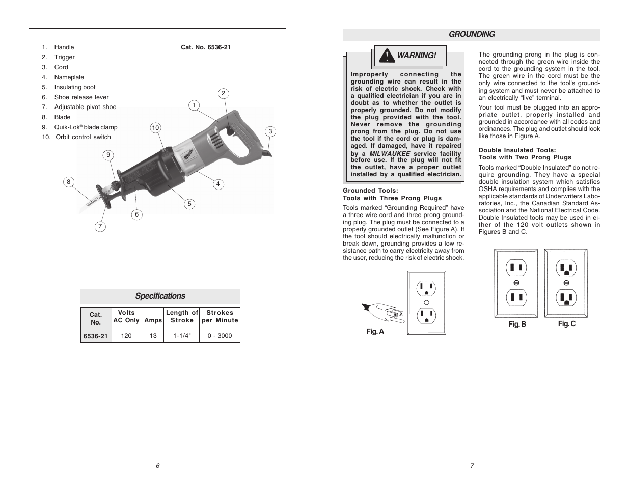 Milwaukee 6523-21 User Manual | Page 4 / 25