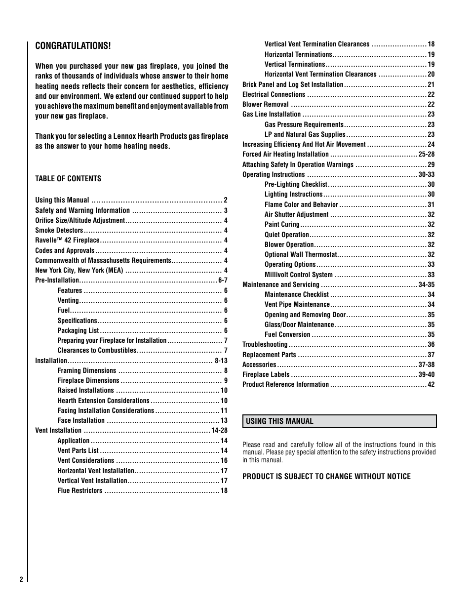 Milwaukee RAVL42 User Manual | Page 2 / 42