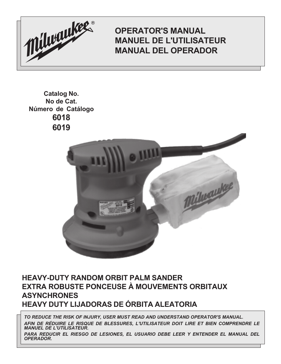 Milwaukee 6019 User Manual | 20 pages