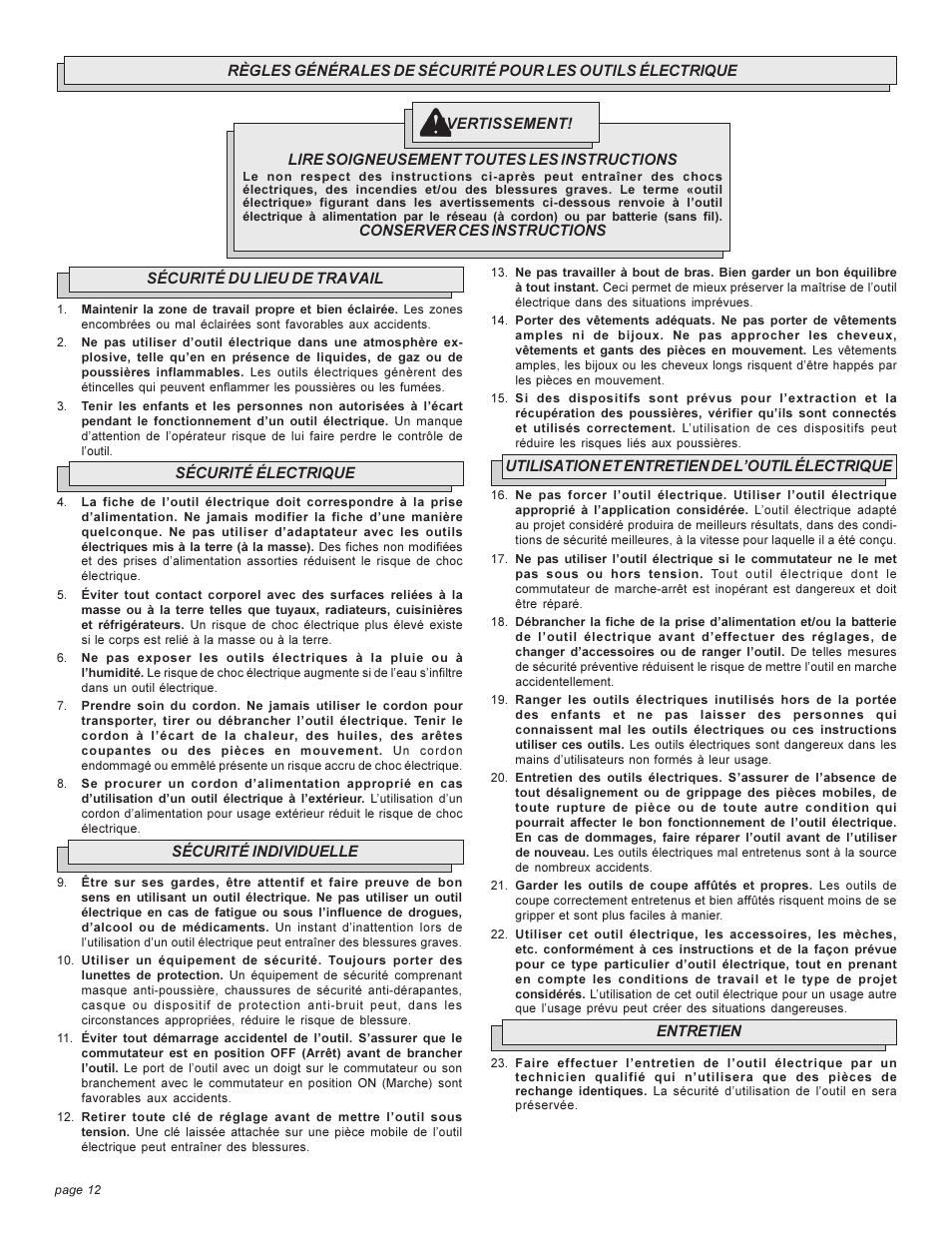 Milwaukee 4262-1 User Manual | Page 12 / 32
