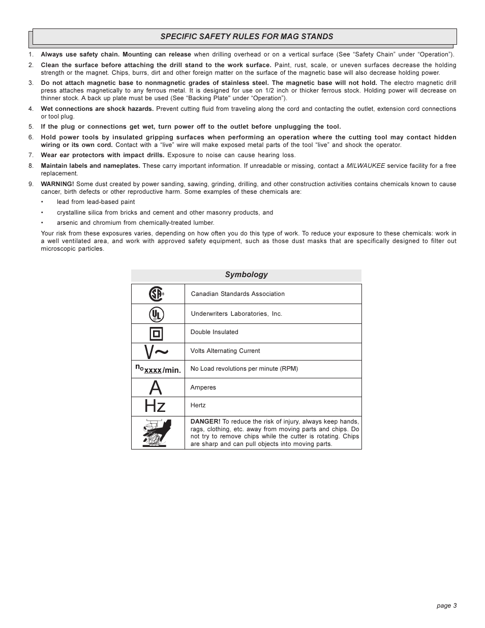 Milwaukee 4262-1 User Manual | Page 3 / 32