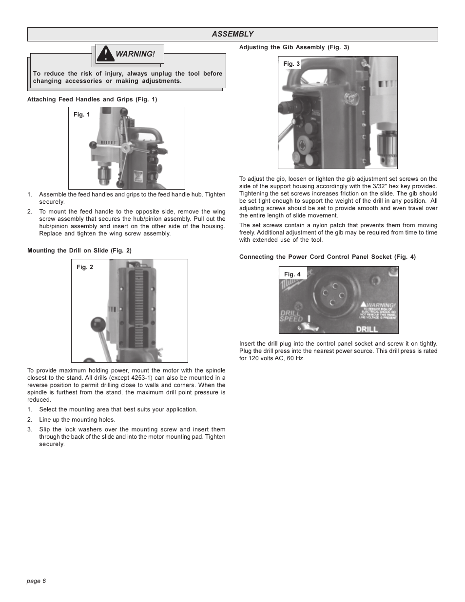 Milwaukee 4262-1 User Manual | Page 6 / 32
