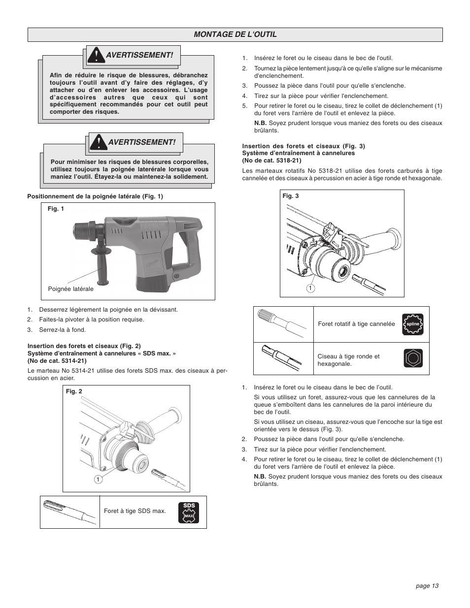 Milwaukee 1-1/2" User Manual | Page 13 / 28