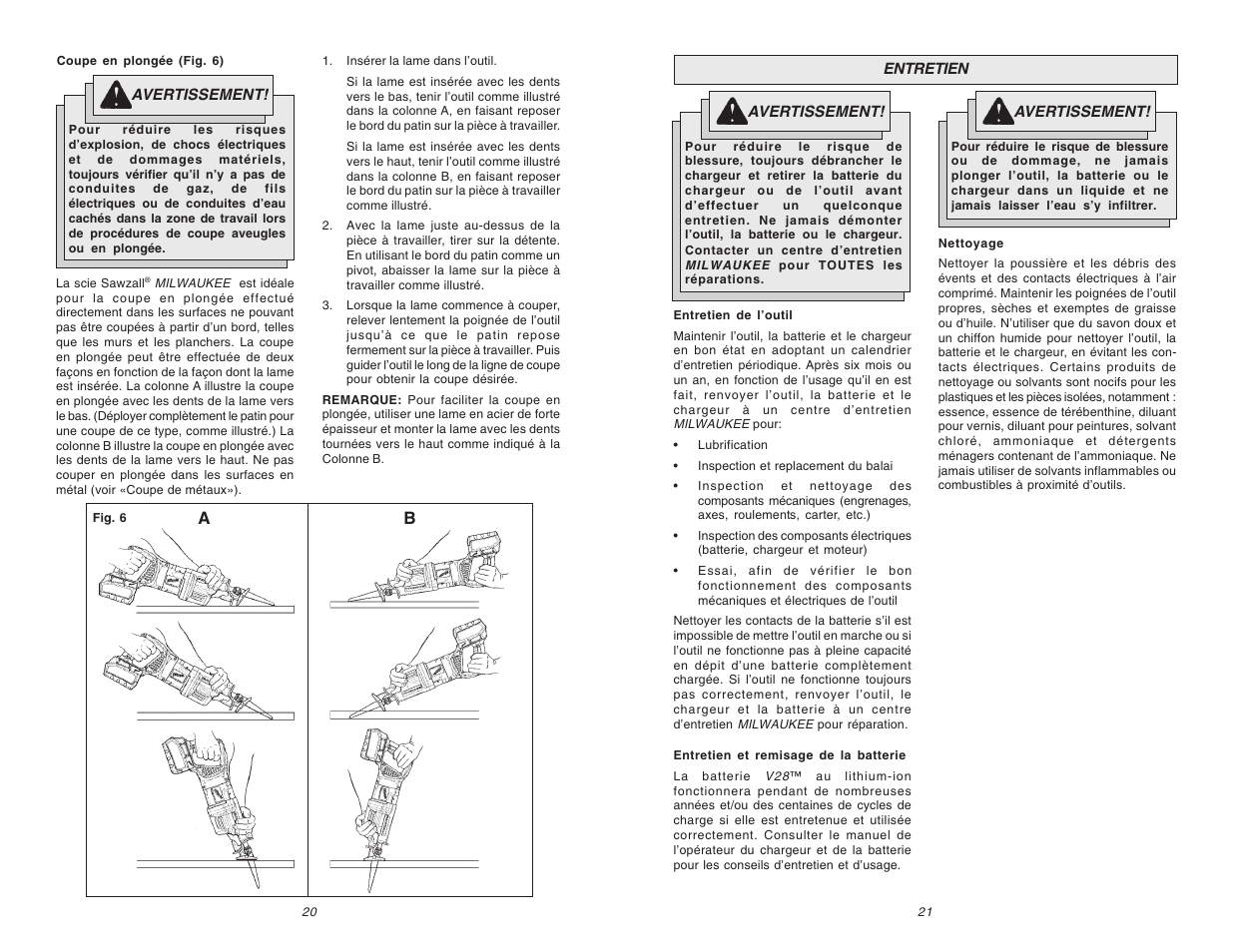 Milwaukee V28 0719-20 User Manual | Page 11 / 19