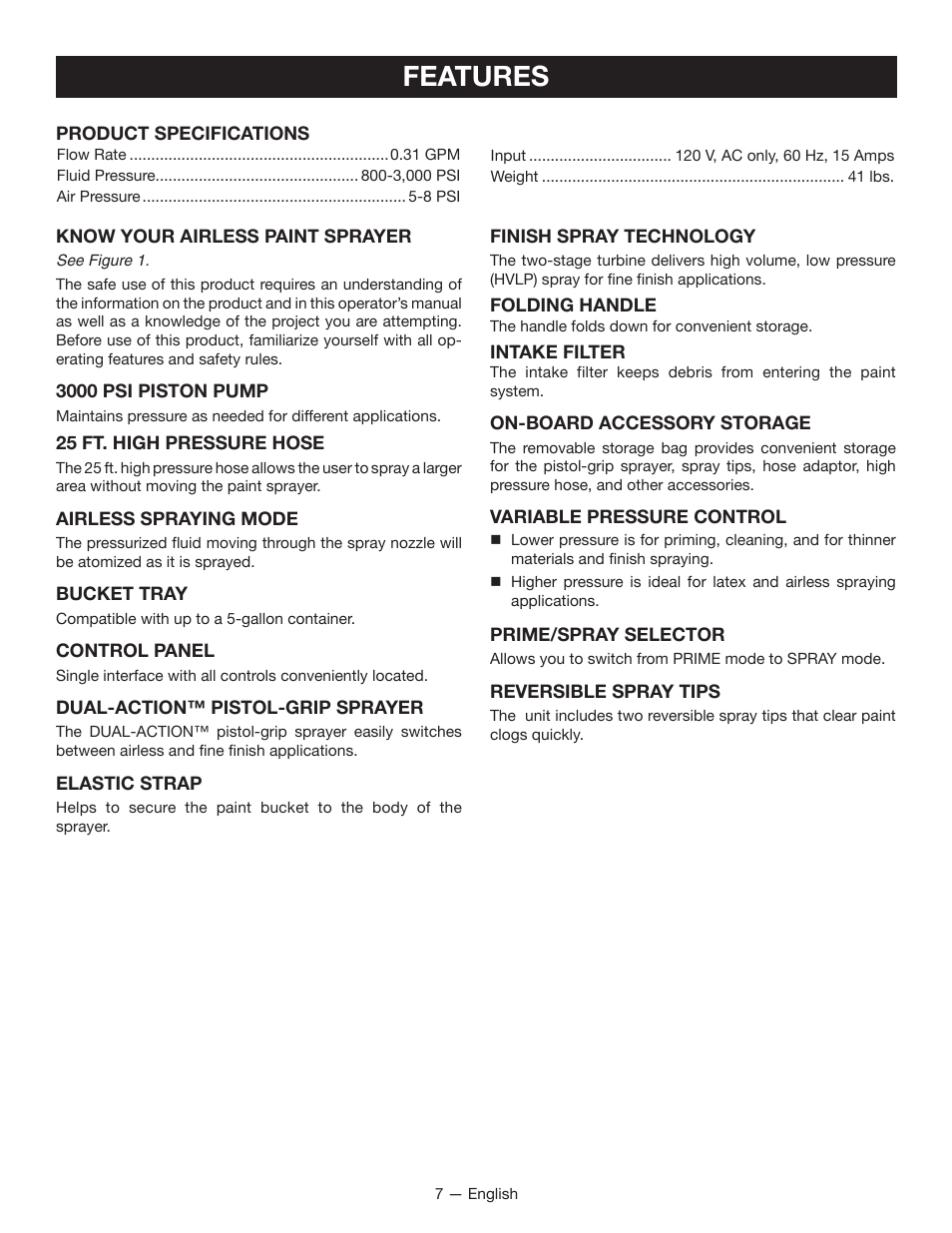 Features | Milwaukee M4910-20 User Manual | Page 12 / 48