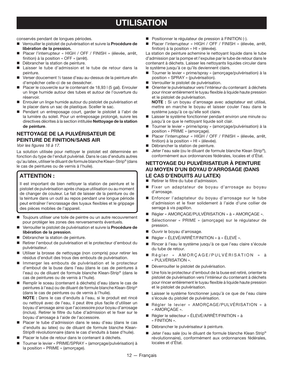 Utilisation, Attention | Milwaukee M4910-20 User Manual | Page 30 / 48