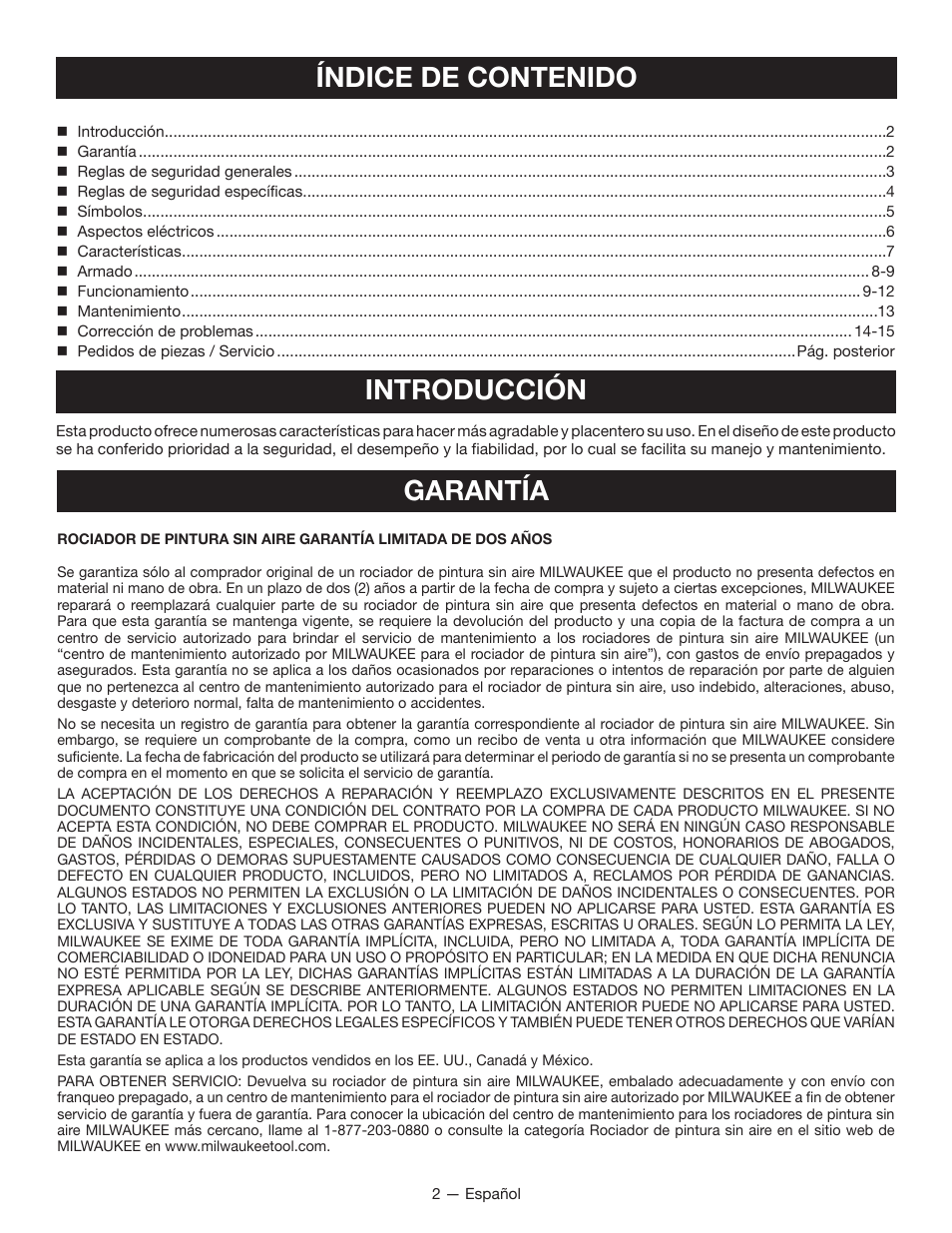 Milwaukee M4910-20 User Manual | Page 34 / 48